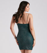 Sparkle All The Way Glitter Dress